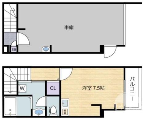 深井中町の完工年月(2025年3月)築の賃貸一戸建ての間取り