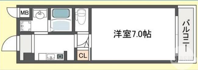 北長尾町の完工年月(2006年9月)築の賃貸マンションの間取り