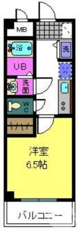 岡の完工年月(2002年8月)築の賃貸マンションの間取り