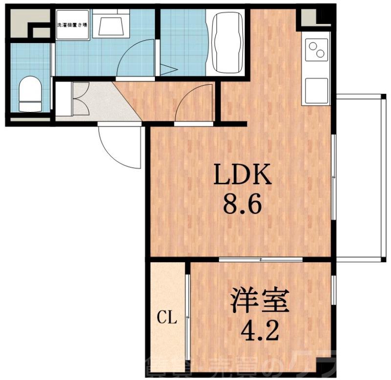 文の里の完工年月(2025年6月)築の賃貸マンションの間取り