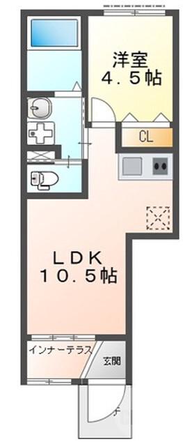 山田東の完工年月(2025年7月)築の賃貸アパートの間取り