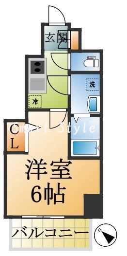 セオリー神戸ウエストゲートの間取り