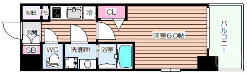 東淡路の完工年月(2023年7月)築の賃貸マンションの間取り