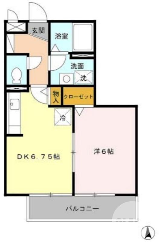 長曽根町の完工年月(2003年3月)築の賃貸アパートの間取り
