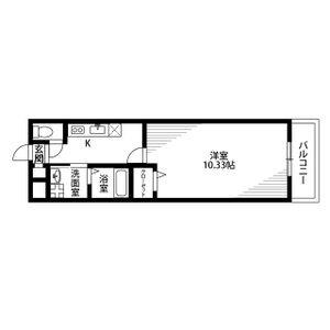 文珠橋通の完工年月(2010年4月)築の賃貸アパートの間取り