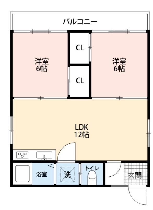 東雲東町の完工年月(1977年7月)築の賃貸マンションの間取り