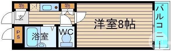 南三国ヶ丘町の完工年月(1996年1月)築の賃貸マンションの間取り