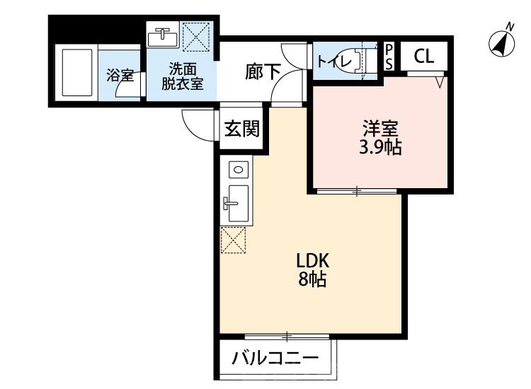 S Apt.門真城垣町の間取り