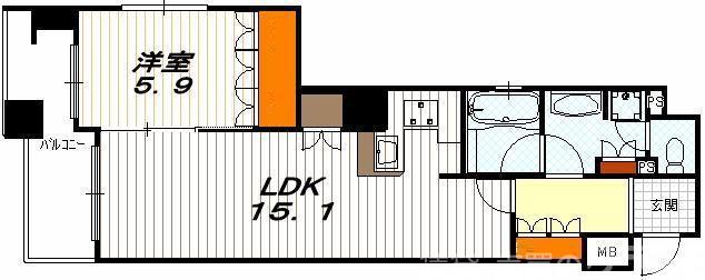 リーガル京都烏丸御池の間取り