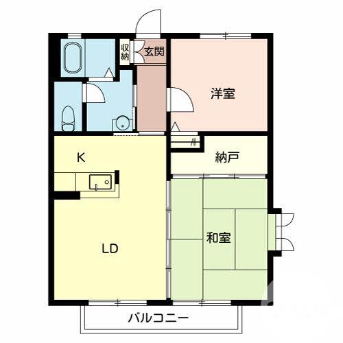 南花田町の完工年月(2003年9月)築の賃貸アパートの間取り