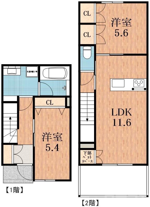 加美東の完工年月(2025年10月)築の賃貸マンションの間取り