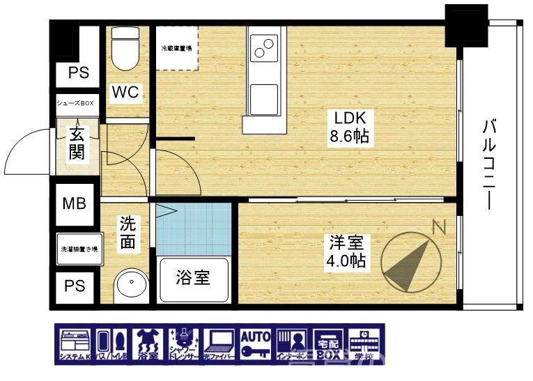 プレサンスOSAKA姫里ヴィオンの間取り