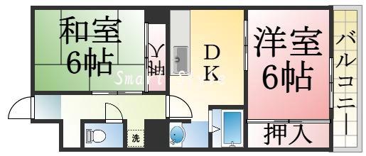 野田町の完工年月(1992年5月)築の賃貸マンションの間取り
