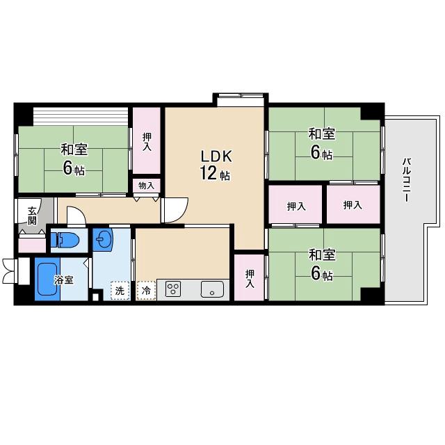 香里園ヒルズの間取り