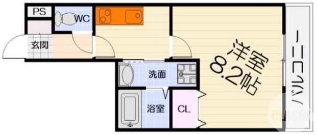 緑ヶ丘中町の完工年月(2024年1月)築の賃貸アパートの間取り