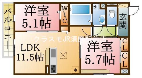 イルフォンターナ大田町の間取り