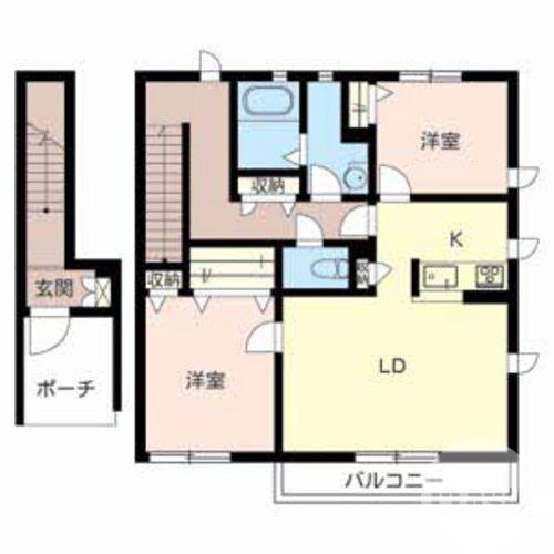 八田北町の完工年月(2011年7月)築の賃貸アパートの間取り