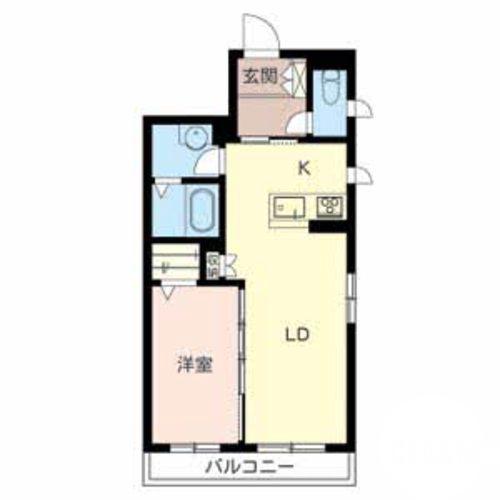 鳳西町の完工年月(2015年3月)築の賃貸マンションの間取り