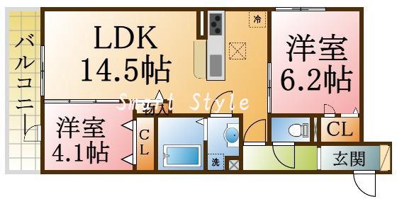 イルフォンターナ大田町の間取り