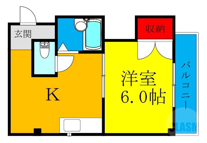 豊里の完工年月(1987年1月)築の賃貸アパートの間取り