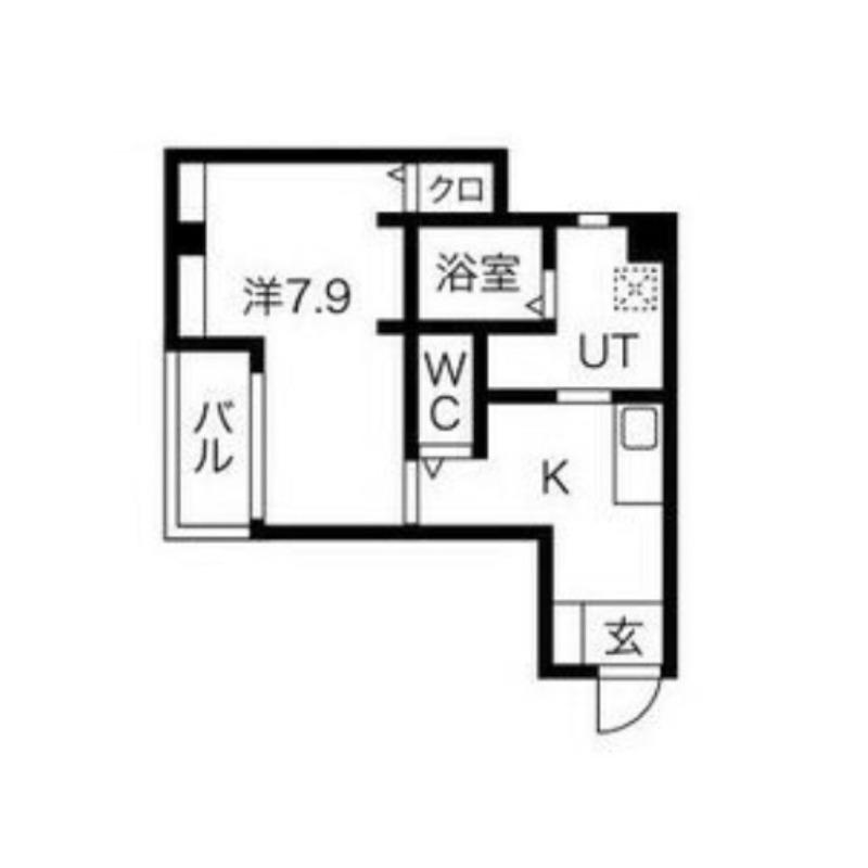 錦綾町の完工年月(2014年4月)築の賃貸マンションの間取り