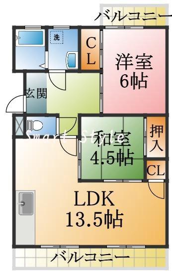 大沢マンションの間取り