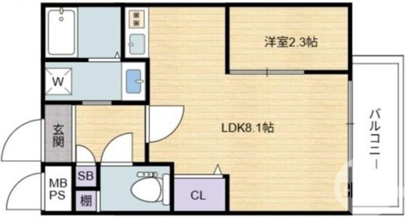 柳之町西の完工年月(2025年7月)築の賃貸マンションの間取り