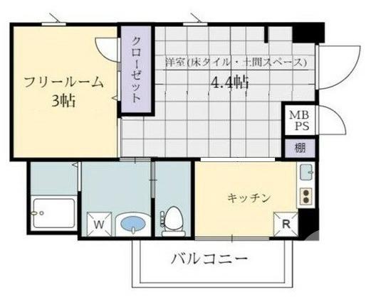 日置荘西町の完工年月(2015年3月)築の賃貸マンションの間取り