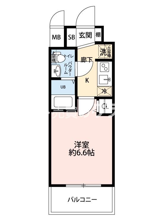 三軒家西の完工年月(2025年6月)築の賃貸マンションの間取り