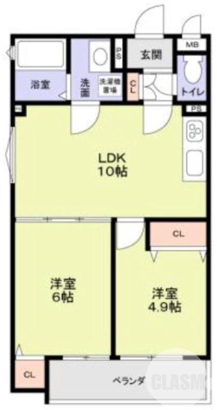 菱木の完工年月(2025年10月)築の賃貸アパートの間取り