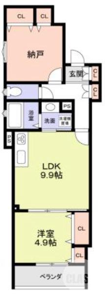 菱木の完工年月(2025年10月)築の賃貸アパートの間取り