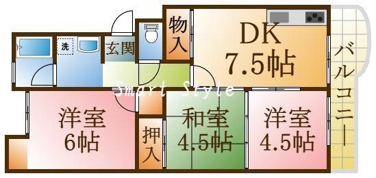 パールハイツの間取り