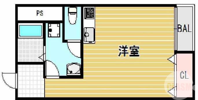 宿屋町東の完工年月(1982年12月)築の賃貸マンションの間取り