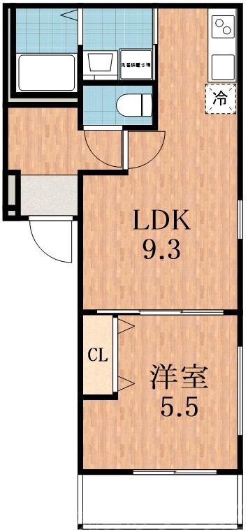 北田辺の完工年月(2025年11月)築の賃貸アパートの間取り