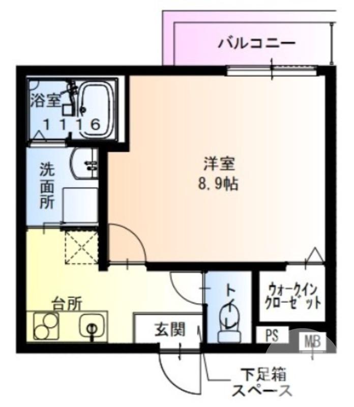中長尾町の完工年月(2025年10月)築の賃貸アパートの間取り