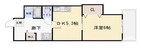 大豆塚町の完工年月(2004年3月)築の賃貸アパートの間取り