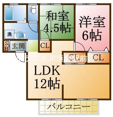 エステート桃山2の間取り