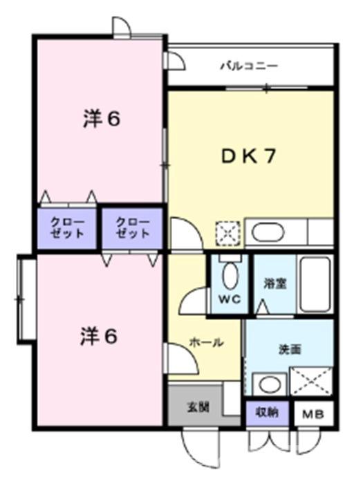 ルーミナス桂の間取り
