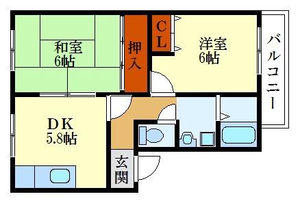 グリーンハイツⅡの間取り