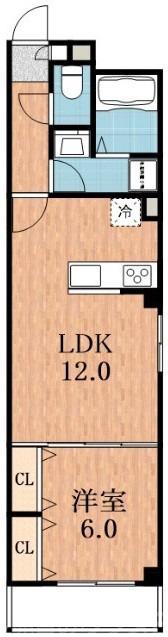 北田辺の完工年月(2020年10月)築の賃貸マンションの間取り