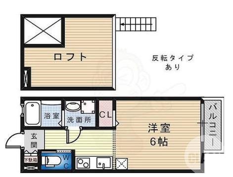東雲西町の完工年月(2014年1月)築の賃貸アパートの間取り