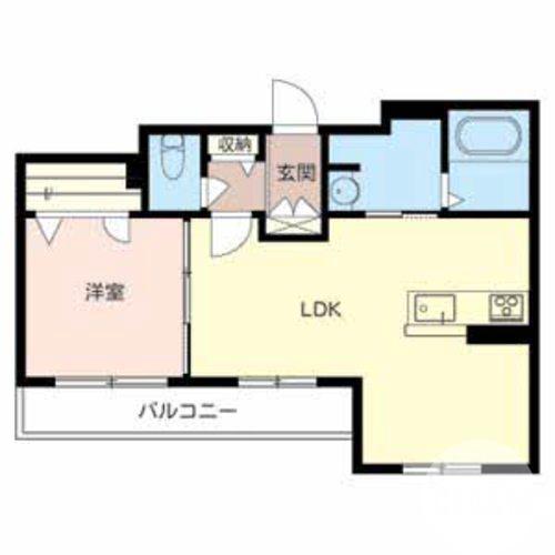 鳳中町の完工年月(2016年3月)築の賃貸アパートの間取り