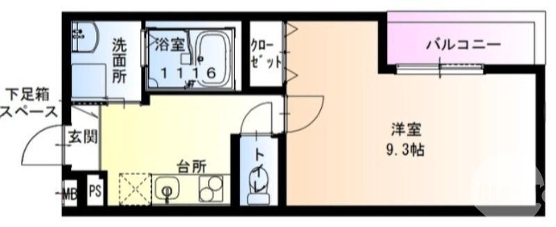上野芝町の完工年月(2025年10月)築の賃貸アパートの間取り