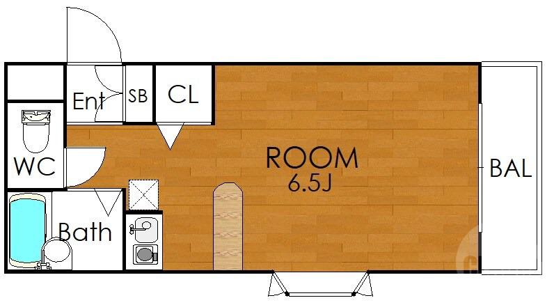 下新庄の完工年月(1991年3月)築の賃貸マンションの間取り