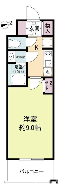 陵西通の完工年月(2025年8月)築の賃貸マンションの間取り