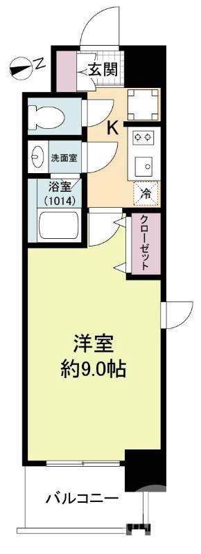 陵西通の完工年月(2025年8月)築の賃貸マンションの間取り