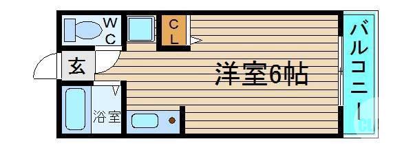 中百舌鳥町の完工年月(1997年9月)築の賃貸アパートの間取り