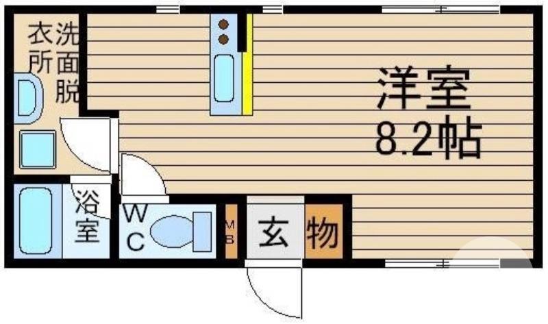 白鷺町の完工年月(2012年5月)築の賃貸マンションの間取り