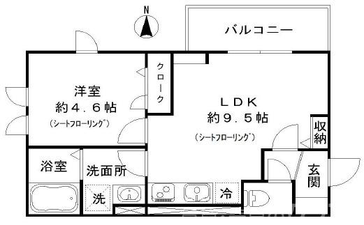 MOCXION桃山の間取り
