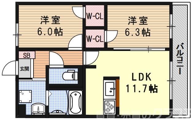 ニックレジデンス京都の間取り